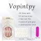 24 PCS Aurora Powder Nail Art, Length Long Water Pipe Fake Nails, Had Nail Tips False Nail