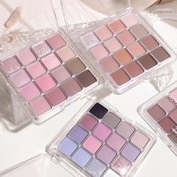 16-color Eyeshadow Palette Matte Pearly Fine Shimmer Low Saturation