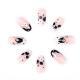 24 PCS Faceless Men Nail Art, Length Long Water Pipe Fake Nails, Had Nail Tips False Nail