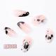 24 PCS Faceless Men Nail Art, Length Long Water Pipe Fake Nails, Had Nail Tips False Nail
