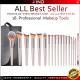 20-Piece Champagne-Colored Makeup Brush Set