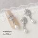 Silver Zircon Bow Nail Art Accessories