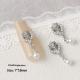 Silver Zircon Bow Nail Art Accessories