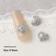 Silver Zircon Bow Nail Art Accessories