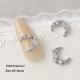 Silver Zircon Bow Nail Art Accessories