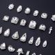 K9 Ultra-Shiny Flat-Back Rhinestones In White For Nail Art Decorations