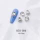 K9 Ultra-Shiny Flat-Back Rhinestones In White For Nail Art Decorations