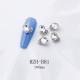 K9 Ultra-Shiny Flat-Back Rhinestones In White For Nail Art Decorations