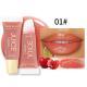 Fruit Flavor Glossy Lip Oil Natural Long Lasting Hydrating Plump Lip Gloss Moisturizing Shiny Watery Lip Tint