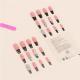 24 PCS Diamond Snake Nail Art, Long Length Long Water Pipe Fake Nails,Square Head Nail Tips False Nail