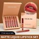 CALLCALL LING Transfer-Proof Velvet Matte Liquid Lipstick Set - 6-Piece Set , Long-Lasting Non-Smudge