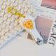 Wide-handle nail clipper-Sunshine Poached Egg-Chain with Beaded-ABS+ Titanium Steel-1 piece - Option1