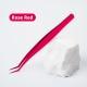 Eyelash curler-tweezers-light pink-stainless steel-1 piece - Option1