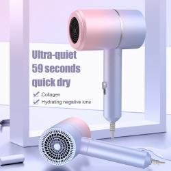 Professional, Electric, Foldable Hair Dryer For Household Use With Negative Ion Function