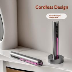 New Wireless Hair Straightener And Curling Iron