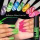 Nail Gel With A Glittery Brushed Finish And Reflective Sequins