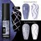 Nail Gel With A Glittery Brushed Finish And Reflective Sequins