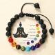 Colorful Volcanic Stone Braided Bracelet