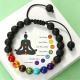 Colorful Volcanic Stone Braided Bracelet