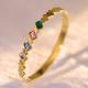 Colorfast Electroplated Diamond Titanium Steel Bracelet