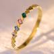 Colorfast Electroplated Diamond Titanium Steel Bracelet