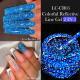 Nail Gel With A Glittery Brushed Finish And Reflective Sequins