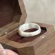 1pcs 999 Sterling Silver Brushed Solid Band Ring, Minimalist Chic Style, For Daily Wear & Casual Office Outfits
