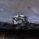 1pcs 999 Sterling Silver Taoist Vajra Open Ring, Retro Mystical Style, For Daily Wear & Casual Street Outfits