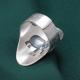 1pcs 990 Sterling Silver Wide Band Elephant Open Ring, Boho Ethnic Style, For Daily Wear & Casual Bohemian Outfits