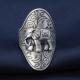 1pcs 990 Sterling Silver Wide Band Elephant Open Ring, Boho Ethnic Style, For Daily Wear & Casual Bohemian Outfits