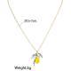 Fashionable New-style Fresh And Sweet Fruit Lemon Flower And Leaf Pendant
