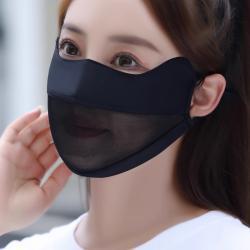Sun-protective Mask For Women Ice-silk Mesh Breathable Cycling Face Mask