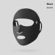 Womens Breathable Open-Nose Cycling Mask With Sun Protection, Ice-Silk Ear-Hang Face Cover