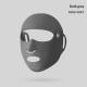 Womens Breathable Open-Nose Cycling Mask With Sun Protection, Ice-Silk Ear-Hang Face Cover