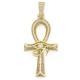 13mm Width Football Pendant Necklace,Full Diamond Eye Of Horus Cross Pendant Necklace, 3D Diamond Gold Zinc Alloy Stainless Steel Religious Zircon