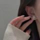 1pair 999 Sterling Silver Rose Stud Earrings, Minimalist Dainty Style, For Daily Wear & Casual Office Outfits