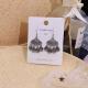 1pcs 999 Sterling Silver Boho Teardrop Drop Earrings, Vintage Ethnic Style, For Daily Wear & Casual Office Outfits