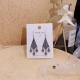 1pcs 999 Sterling Silver Boho Teardrop Drop Earrings, Vintage Ethnic Style, For Daily Wear & Casual Office Outfits