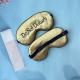 Double-sided Faux Silk Blackout Sleep Eye Mask With Elastic Band
