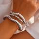 European And American Cross-Border Design-Driven Irregular Metal Bracelet