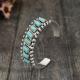 Natural Turquoise Vintage Pattern Bracelet For Women