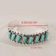 Natural Turquoise Vintage Pattern Bracelet For Women