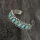 Natural Turquoise Vintage Pattern Bracelet For Women