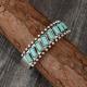 Natural Turquoise Vintage Pattern Bracelet For Women