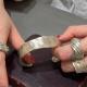 Minimalist Light-luxury Irregular-shaped Silver Wide Bracelet