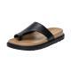 Womens Outdoor Flat-soled Genuine Leather Thong Sandals