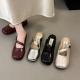 Womens Platform Flat Sandals With Thick Soles And Rounded Toe, Single-Sole Slippers