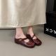 Womens Platform Flat Sandals With Thick Soles And Rounded Toe, Single-Sole Slippers
