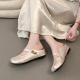Womens Platform Flat Sandals With Thick Soles And Rounded Toe, Single-Sole Slippers