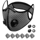 Sport Cycling Face Mask With Active Carbon Filter Breathing Valves Washable